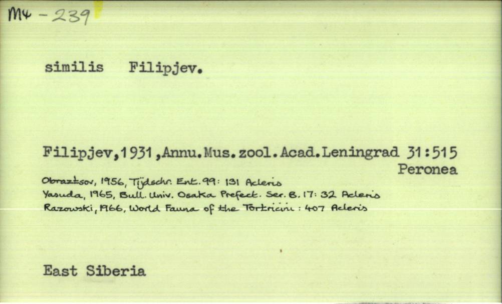 front of card